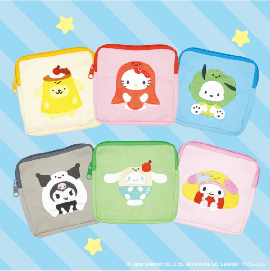 Blind Box - niccolino x Sanrio Characters Square Pouch