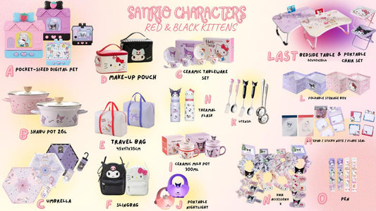 Kuji - Sanrio Characters - Red & Black Kittens