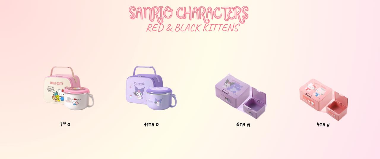 Kuji - Sanrio Characters - Red & Black Kittens