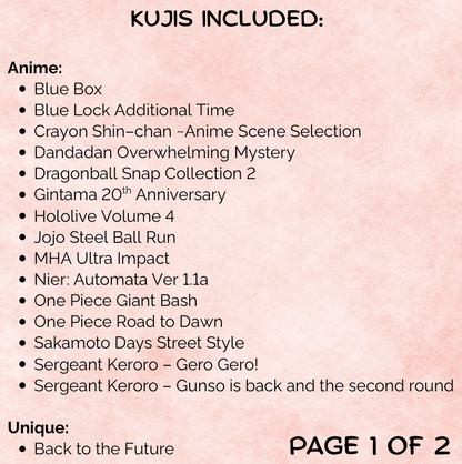 Kuji - WWOT's GG CHOOCHOO [GET MIN 2 TIX]