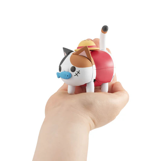 Toy - MEGA CAT PROJECT: Tokotoko NYAN PIECE NYAN! - Monkey D. Luffy Figure - Megahouse